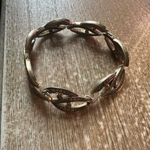 Vintage Gold Monet Stretch Bracelet